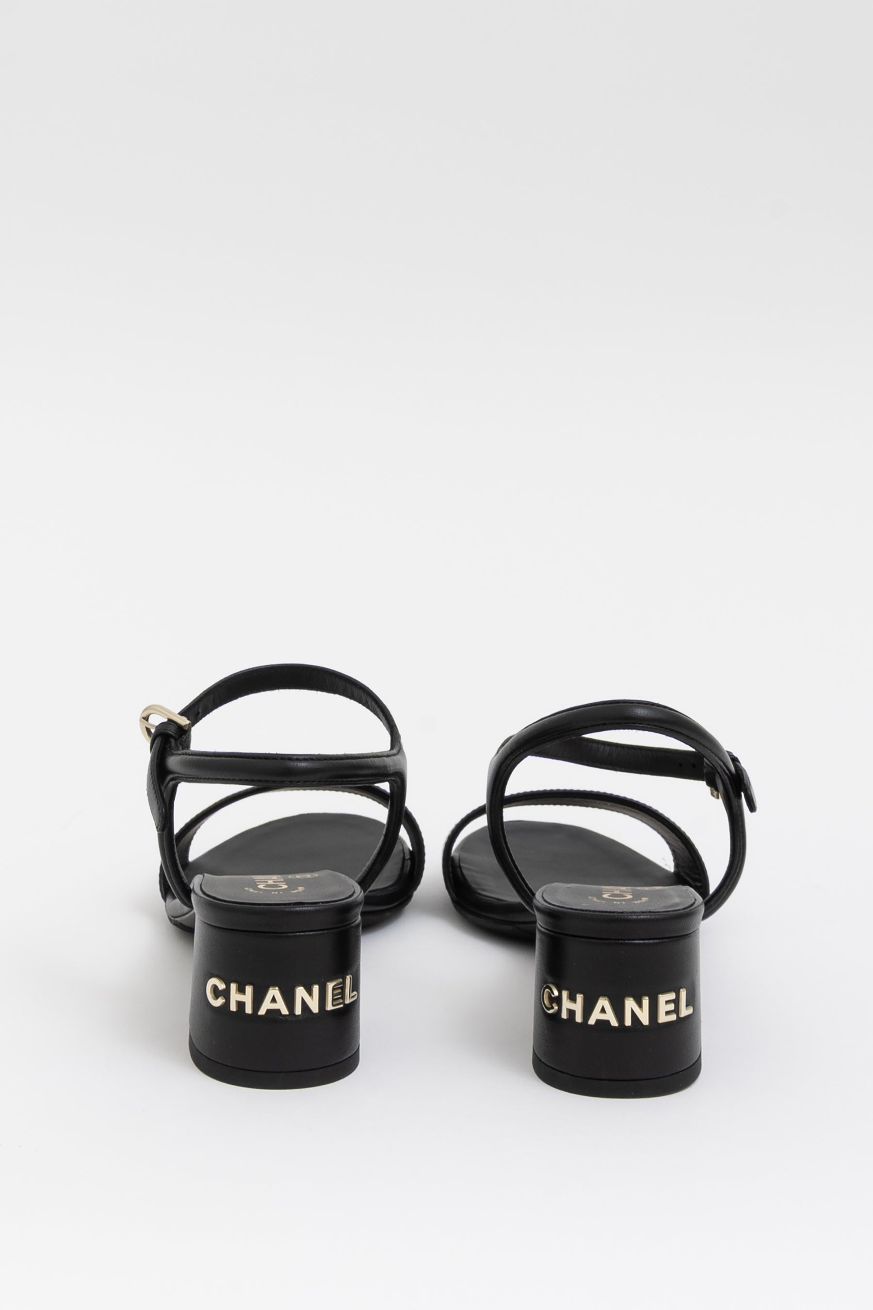 Block-Heeled Strappy Sandals