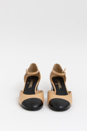 Pearl Heel Mary Jane Pumps
