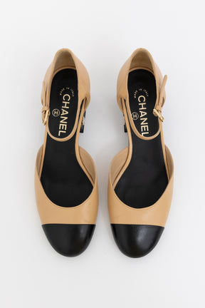 Pearl Heel Mary Jane Pumps