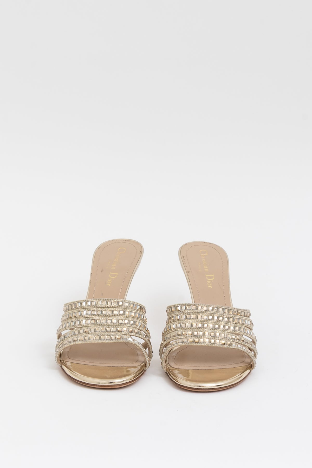 Crystal Strappy Mules