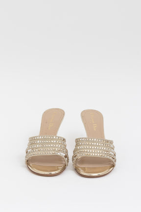 Crystal Strappy Mules