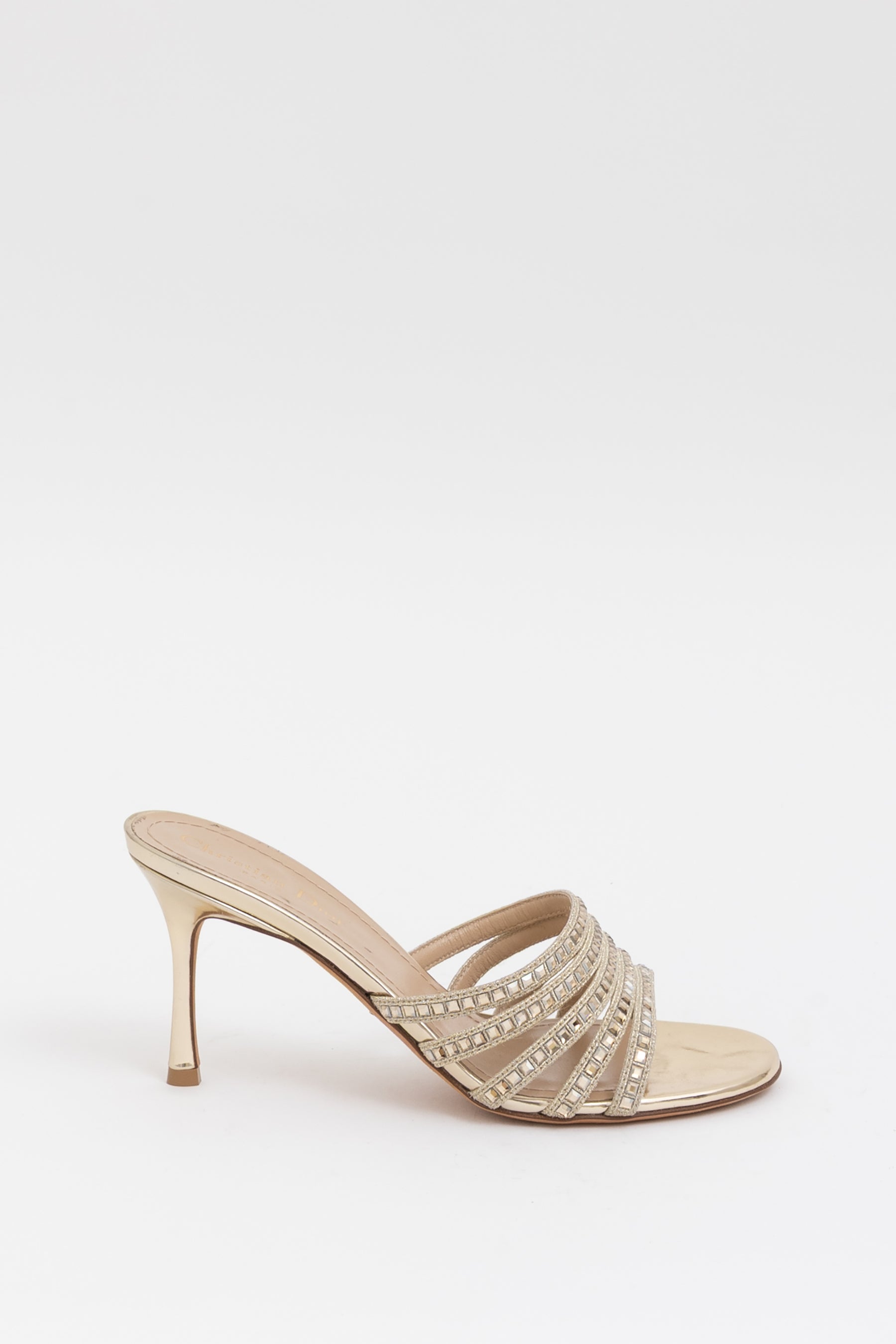 Crystal Strappy Mules