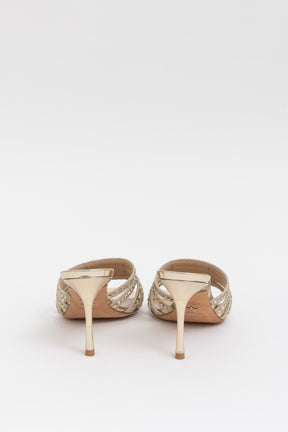 Crystal Strappy Mules