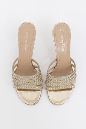 Crystal Strappy Mules