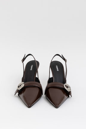 Belt Stiletto Slingback Pumps