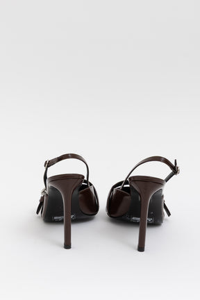 Belt Stiletto Slingback Pumps