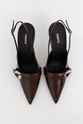 Belt Stiletto Slingback Pumps