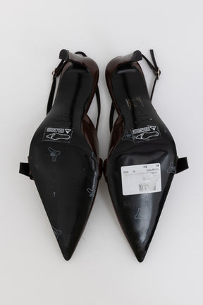 Belt Stiletto Slingback Pumps