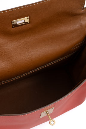 Kelly Retourne 35 in Epsom Leather