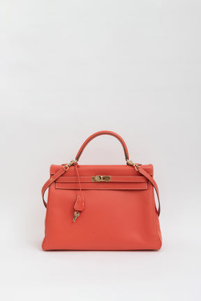 Kelly Retourne 35 in Epsom Leather