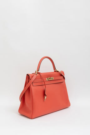 Kelly Retourne 35 in Epsom Leather