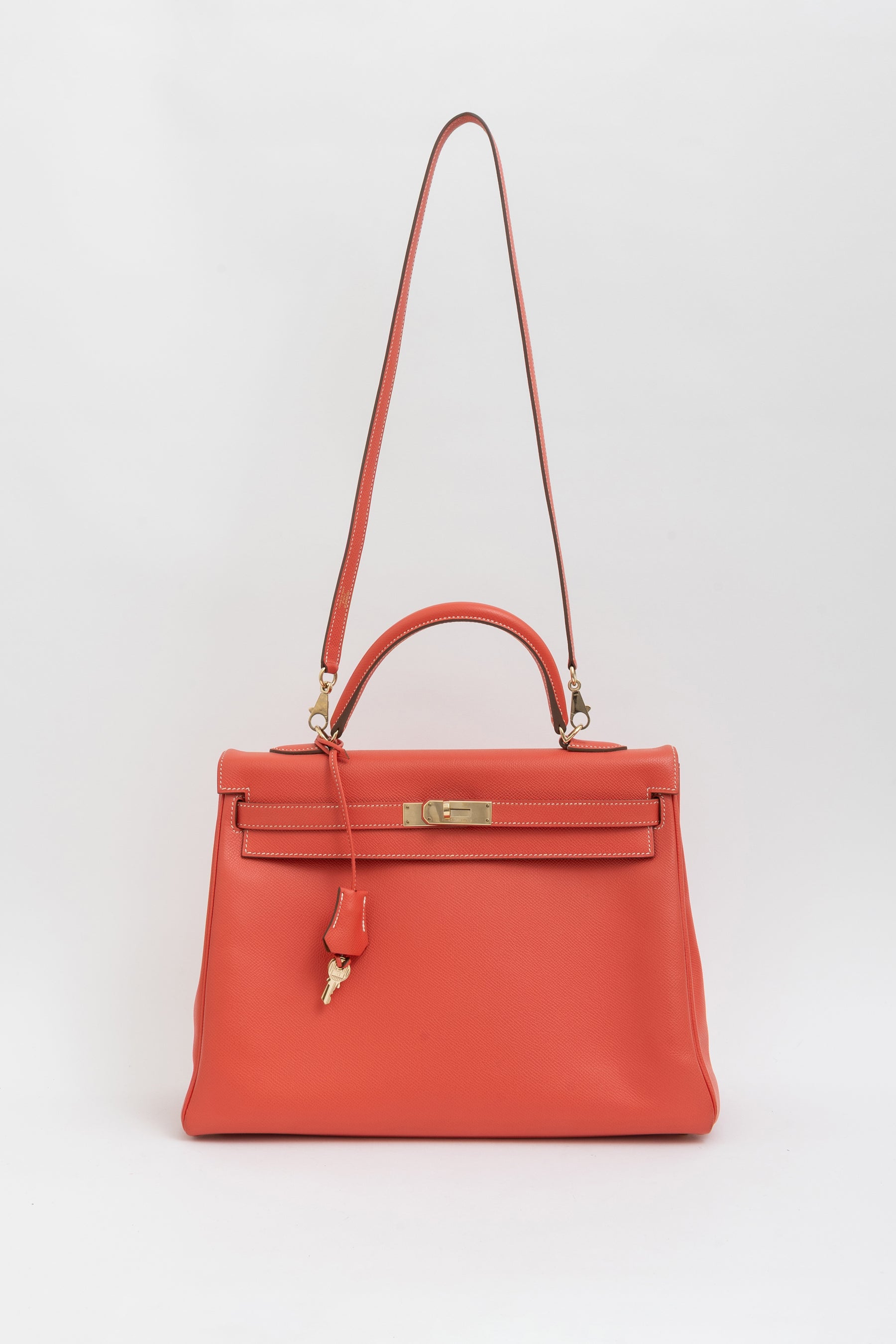 Kelly Retourne 35 in Epsom Leather
