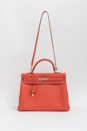 Kelly Retourne 35 in Epsom Leather