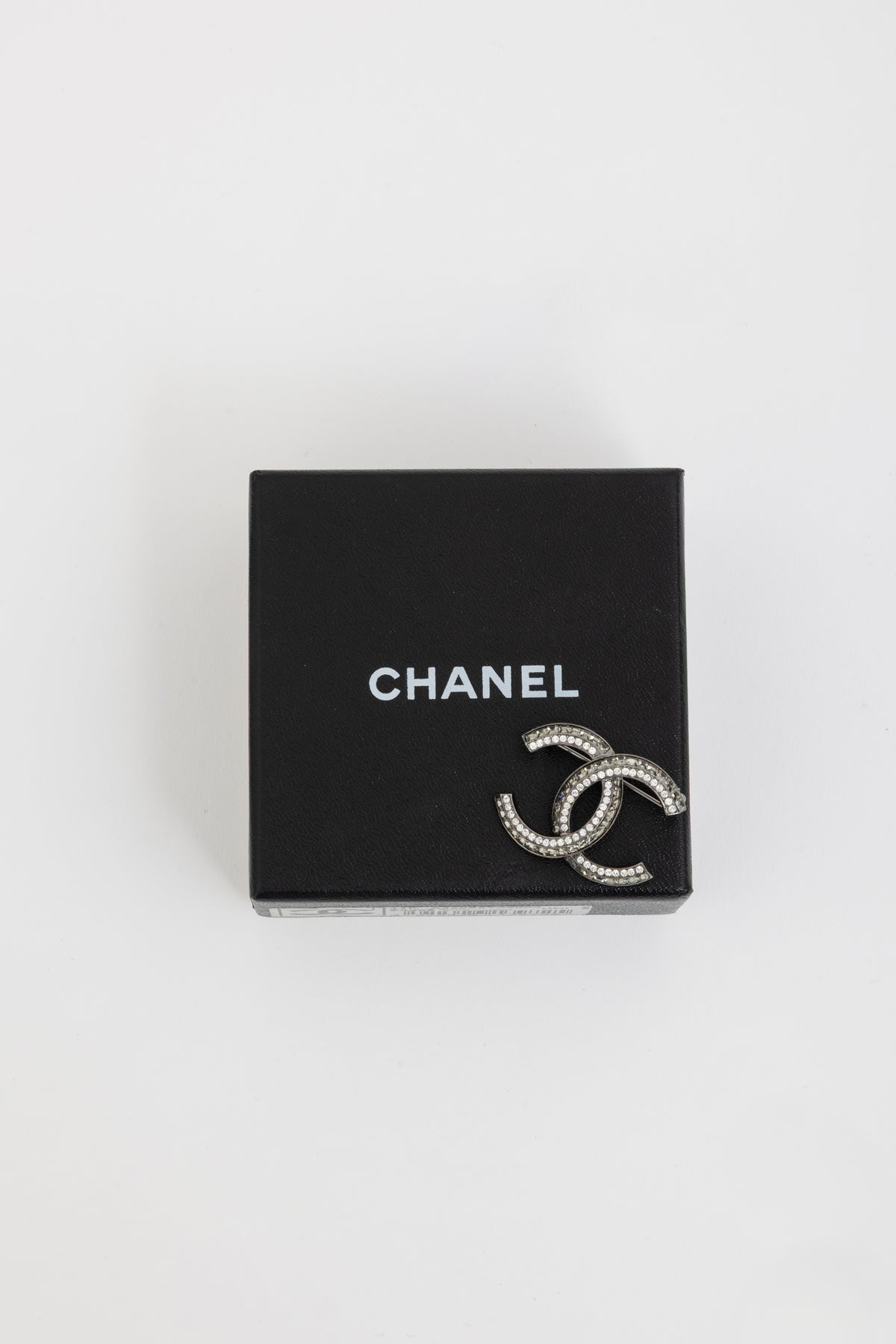 Ruthenium CC Strass Brooch