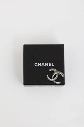 Ruthenium CC Strass Brooch
