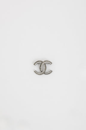 Ruthenium CC Strass Brooch