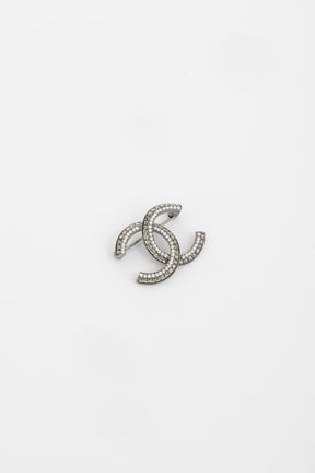 Ruthenium CC Strass Brooch