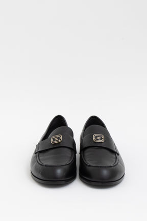Enamel CC Logo Loafers