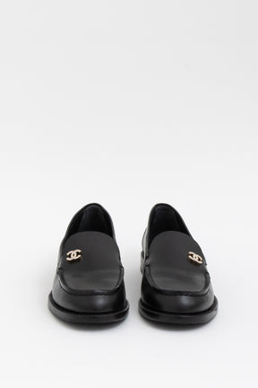 Crystal Logo Moccasin Loafers