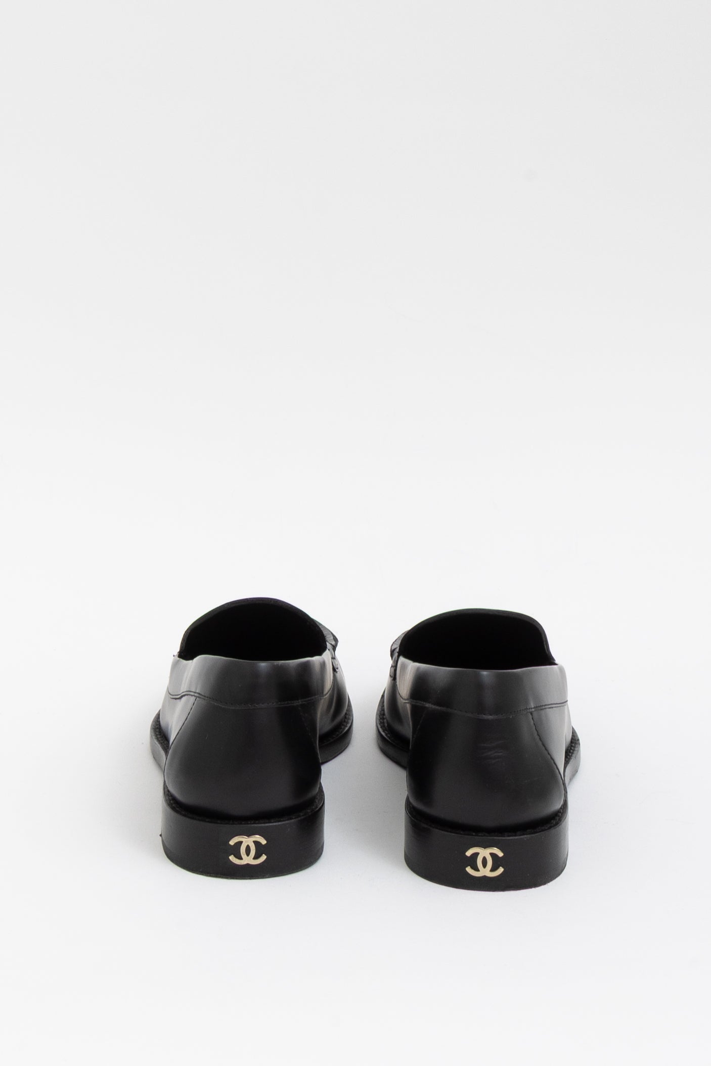Crystal Logo Moccasin Loafers