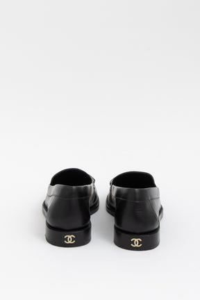 Crystal Logo Moccasin Loafers