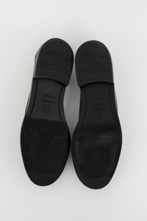 Crystal Logo Moccasin Loafers