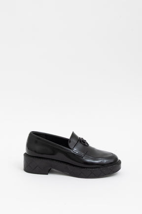 Quilted CC Moccasin Loafers