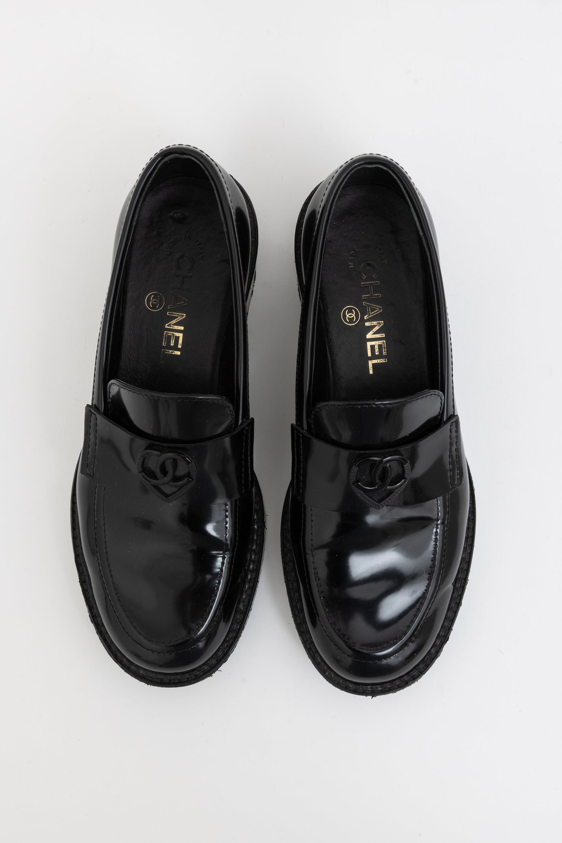 Quilted CC Moccasin Loafers
