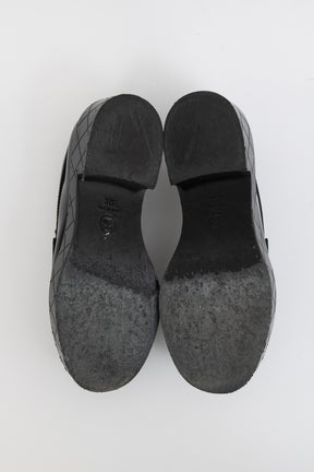Quilted CC Moccasin Loafers