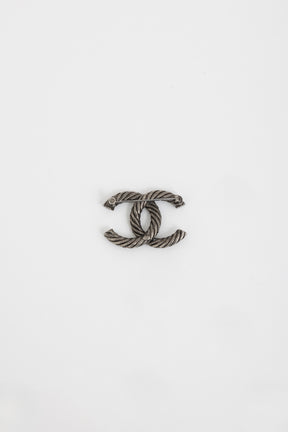 Ruthenium Twisted Rope CC Brooch