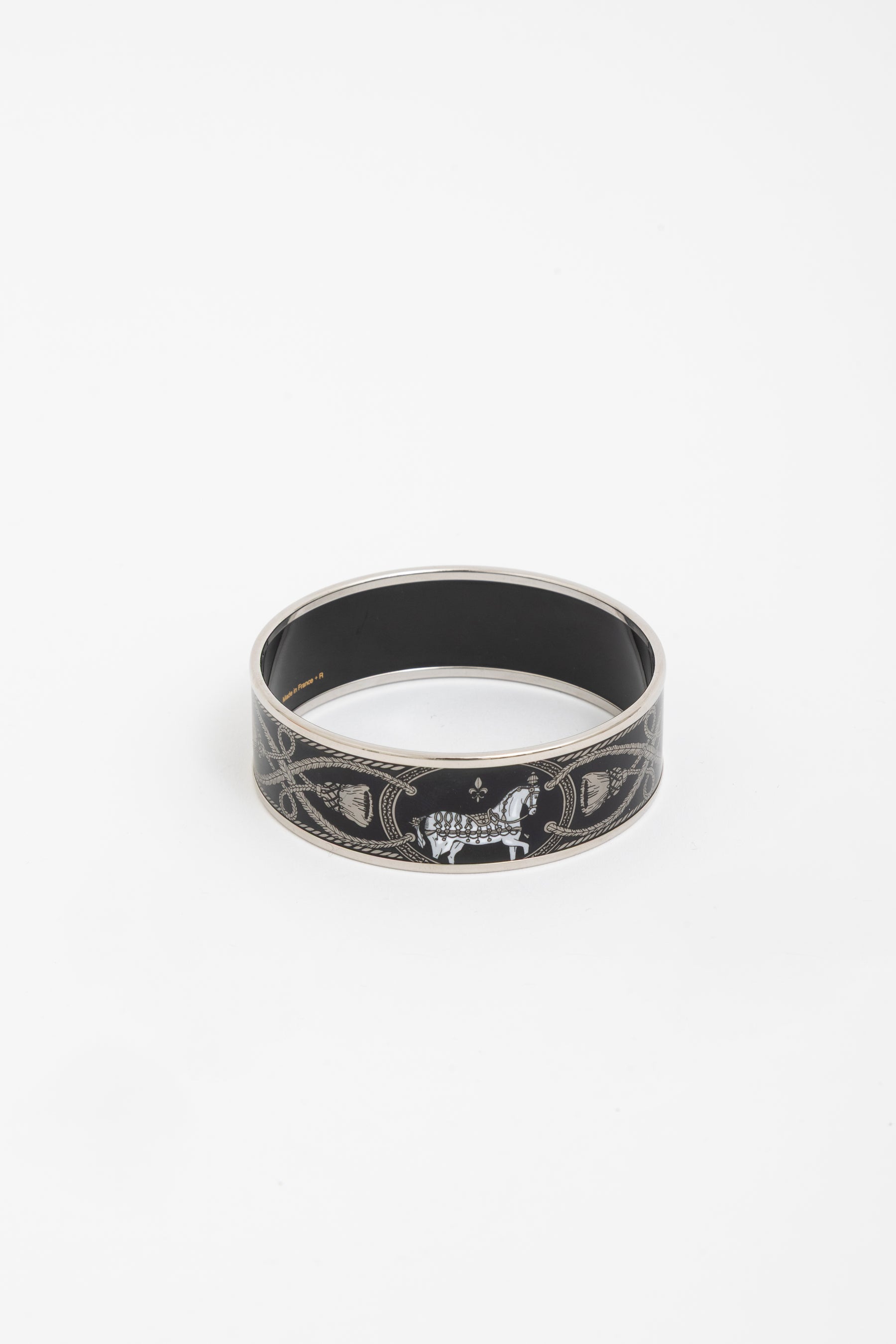 Grand Apparat Wide Enamel Bangle Bracelet