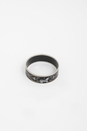 Grand Apparat Wide Enamel Bangle Bracelet