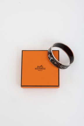 Grand Apparat Wide Enamel Bangle Bracelet