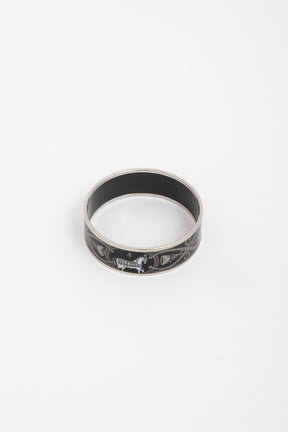 Grand Apparat Wide Enamel Bangle Bracelet