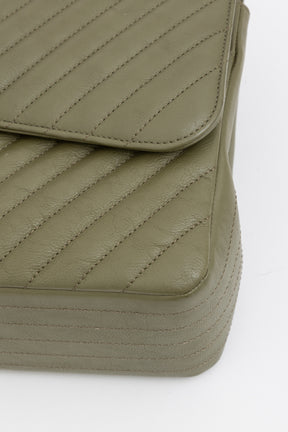 Chevron Jumbo Classic Double Flap Bag