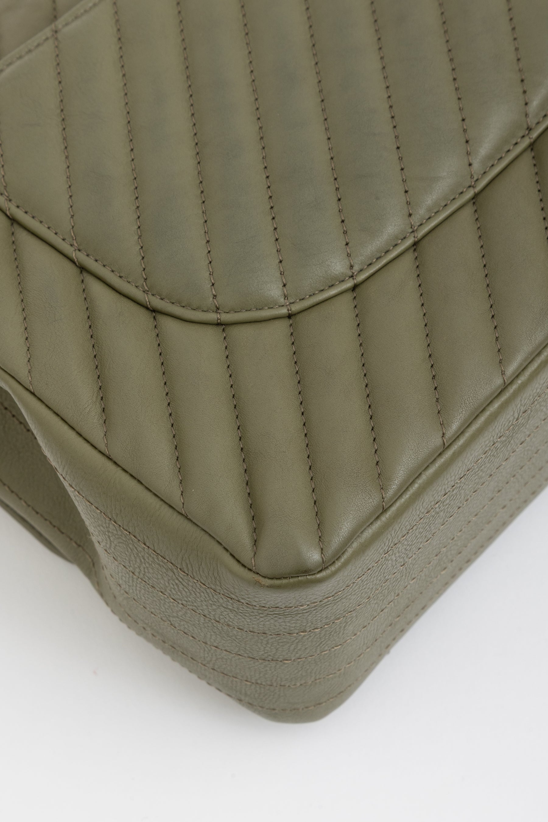 Chevron Jumbo Classic Double Flap Bag
