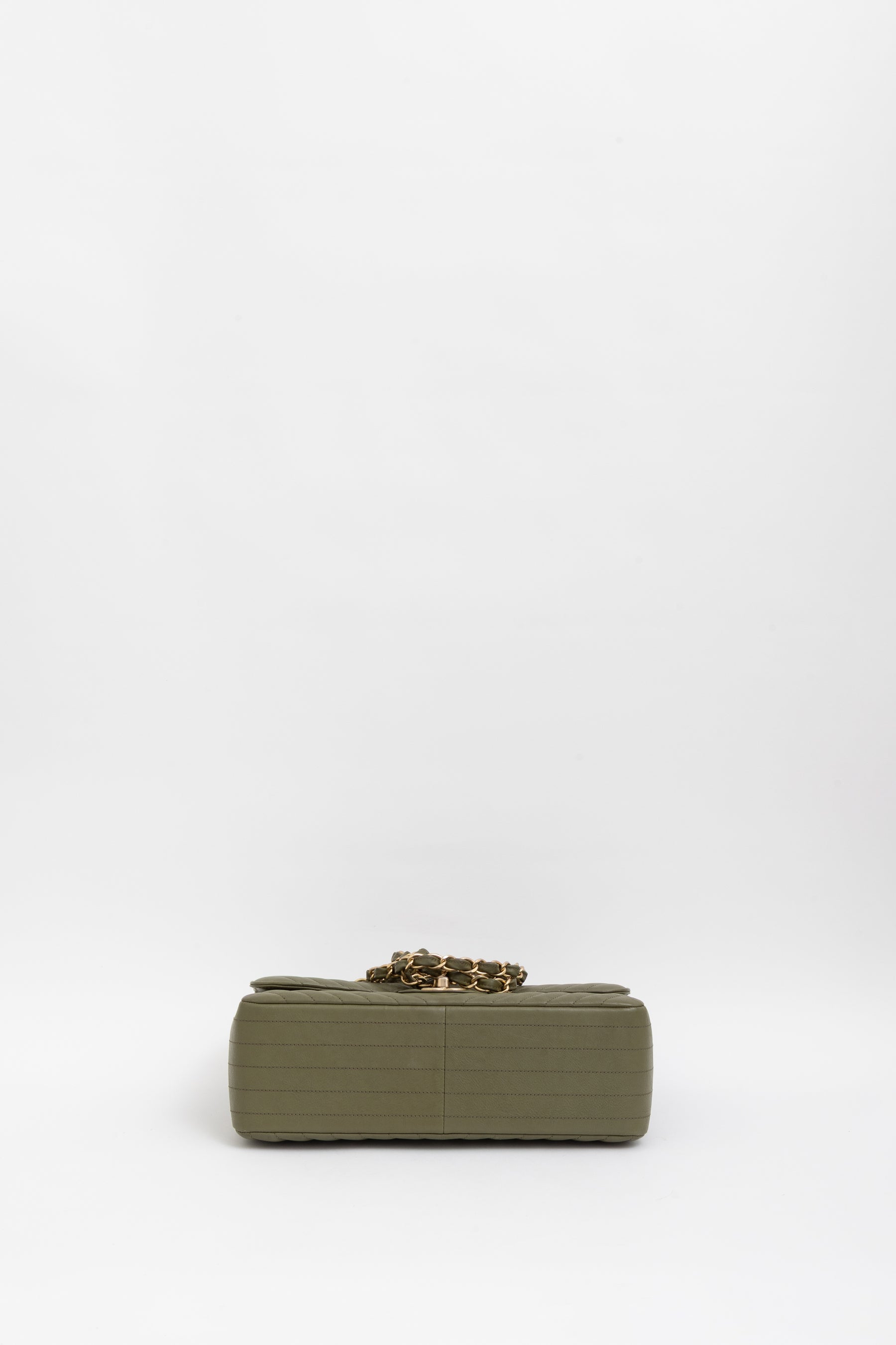 Chevron Jumbo Classic Double Flap Bag
