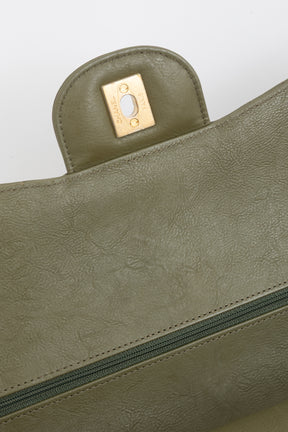Chevron Jumbo Classic Double Flap Bag