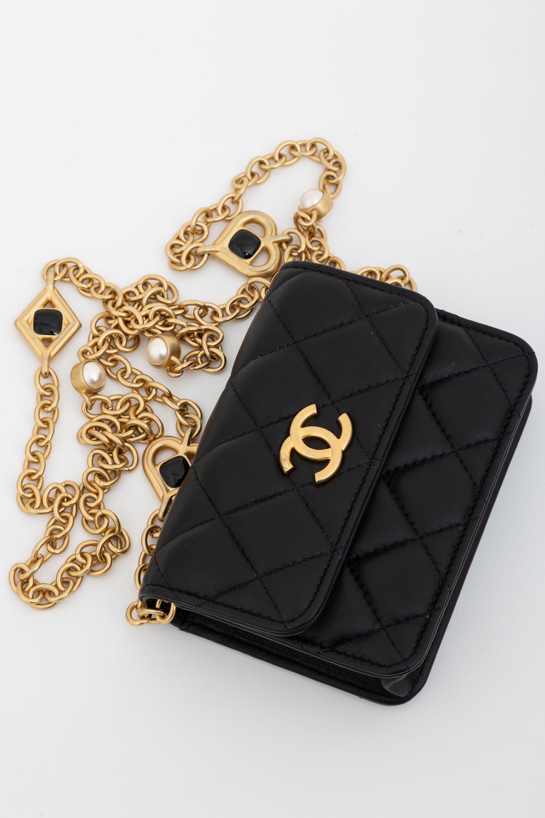 Heart Chain Mini Flap Bag
