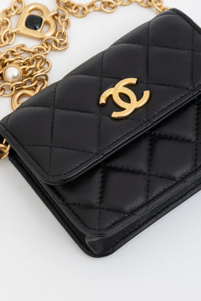 Heart Chain Mini Flap Bag
