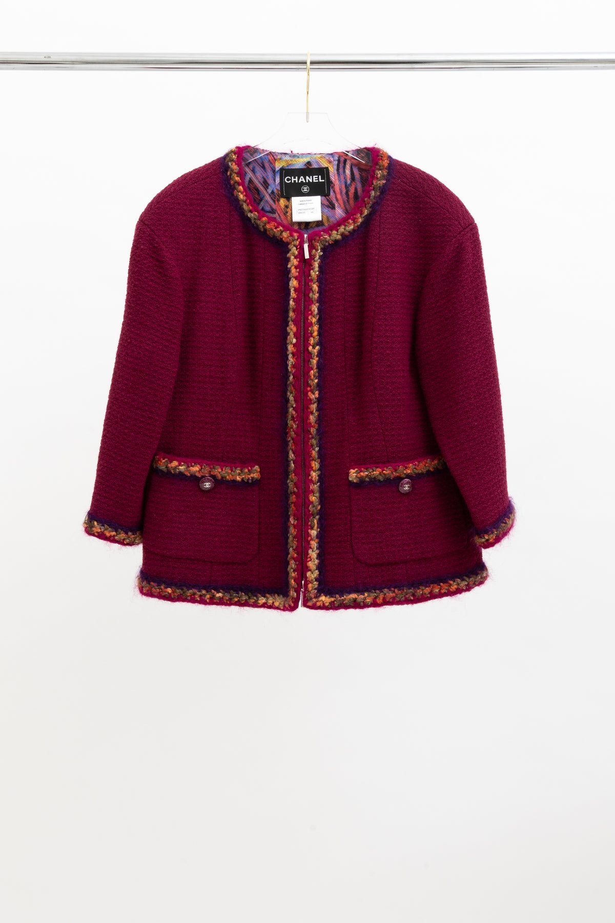 Fall/Winter 2014 Wool Tweed Zip-Up Jacket & Skirt