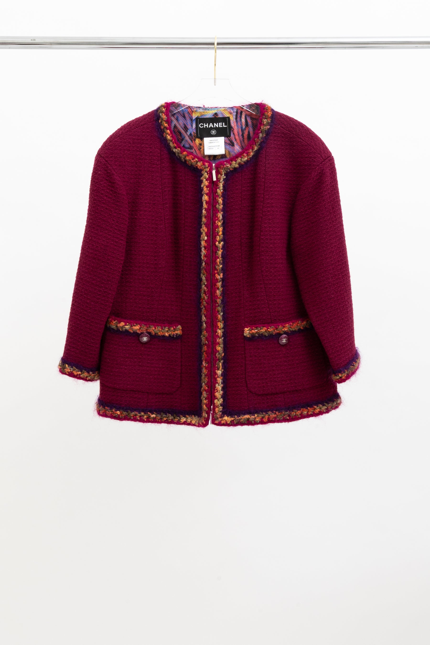 Fall/Winter 2014 Wool Tweed Zip-Up Jacket & Skirt