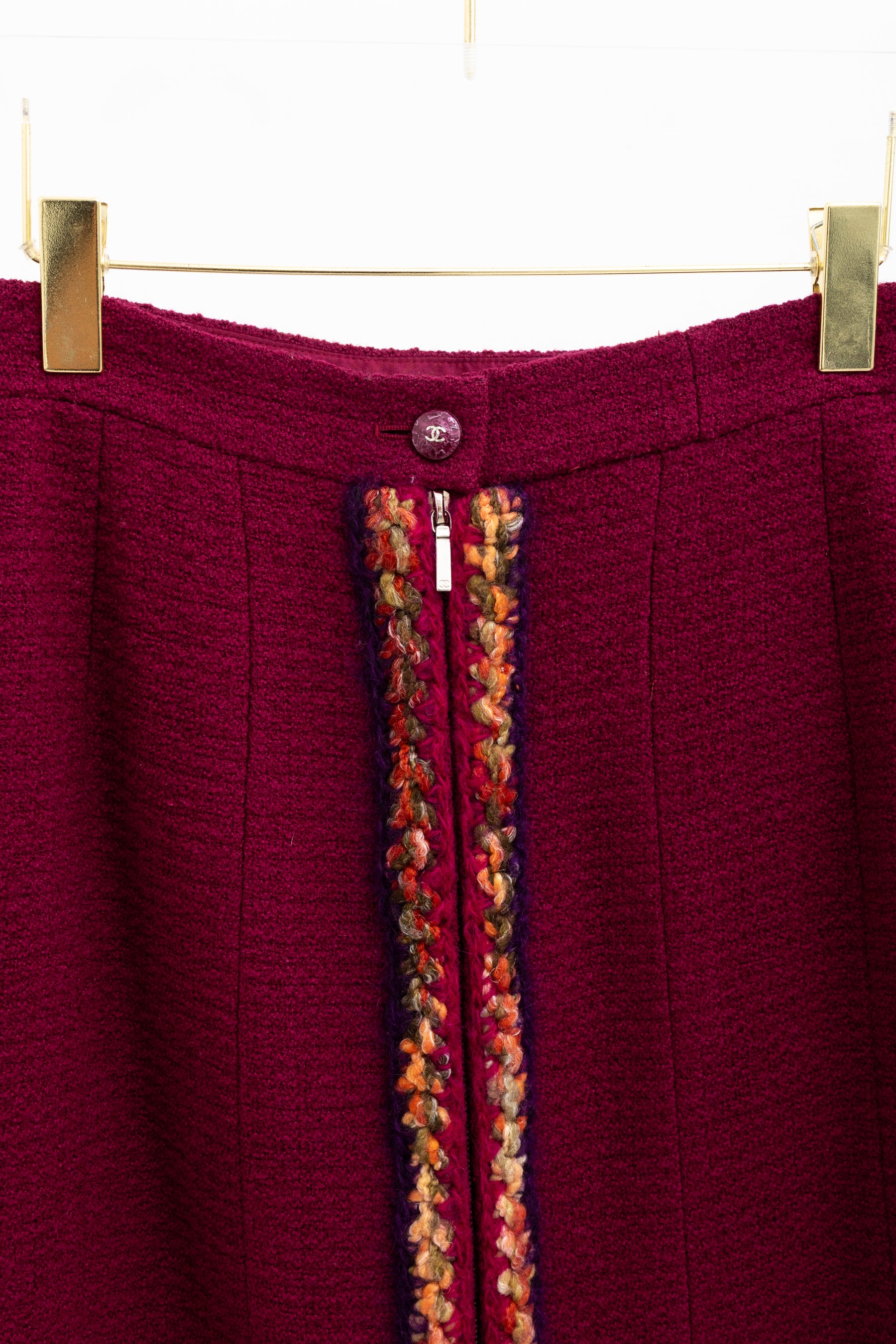 Fall/Winter 2014 Wool Tweed Zip-Up Jacket & Skirt