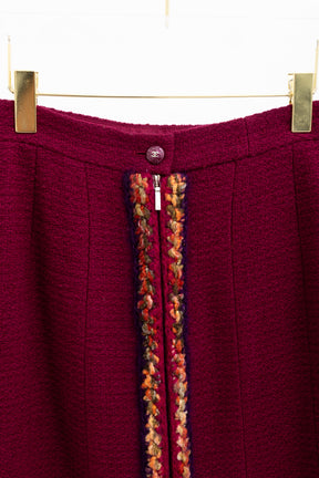 Fall/Winter 2014 Wool Tweed Zip-Up Jacket & Skirt
