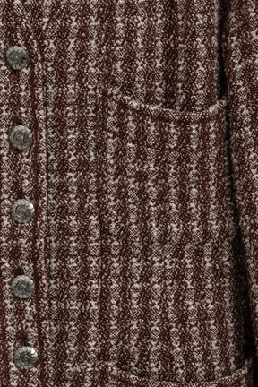 97A Nailshead Tweed Collarless Jacket & Skirt