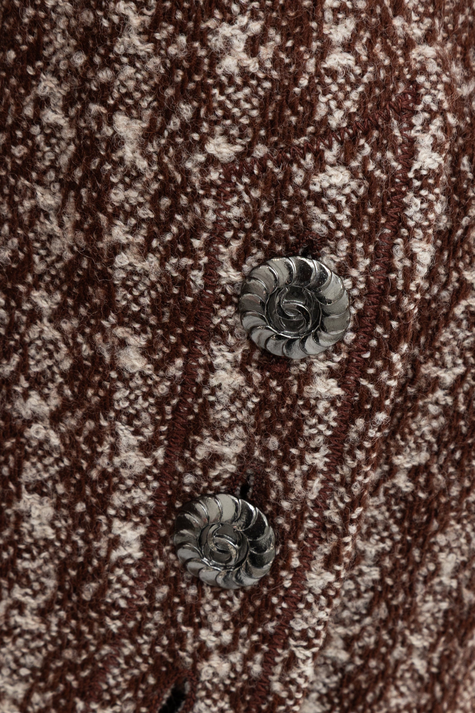 97A Nailshead Tweed Collarless Jacket & Skirt
