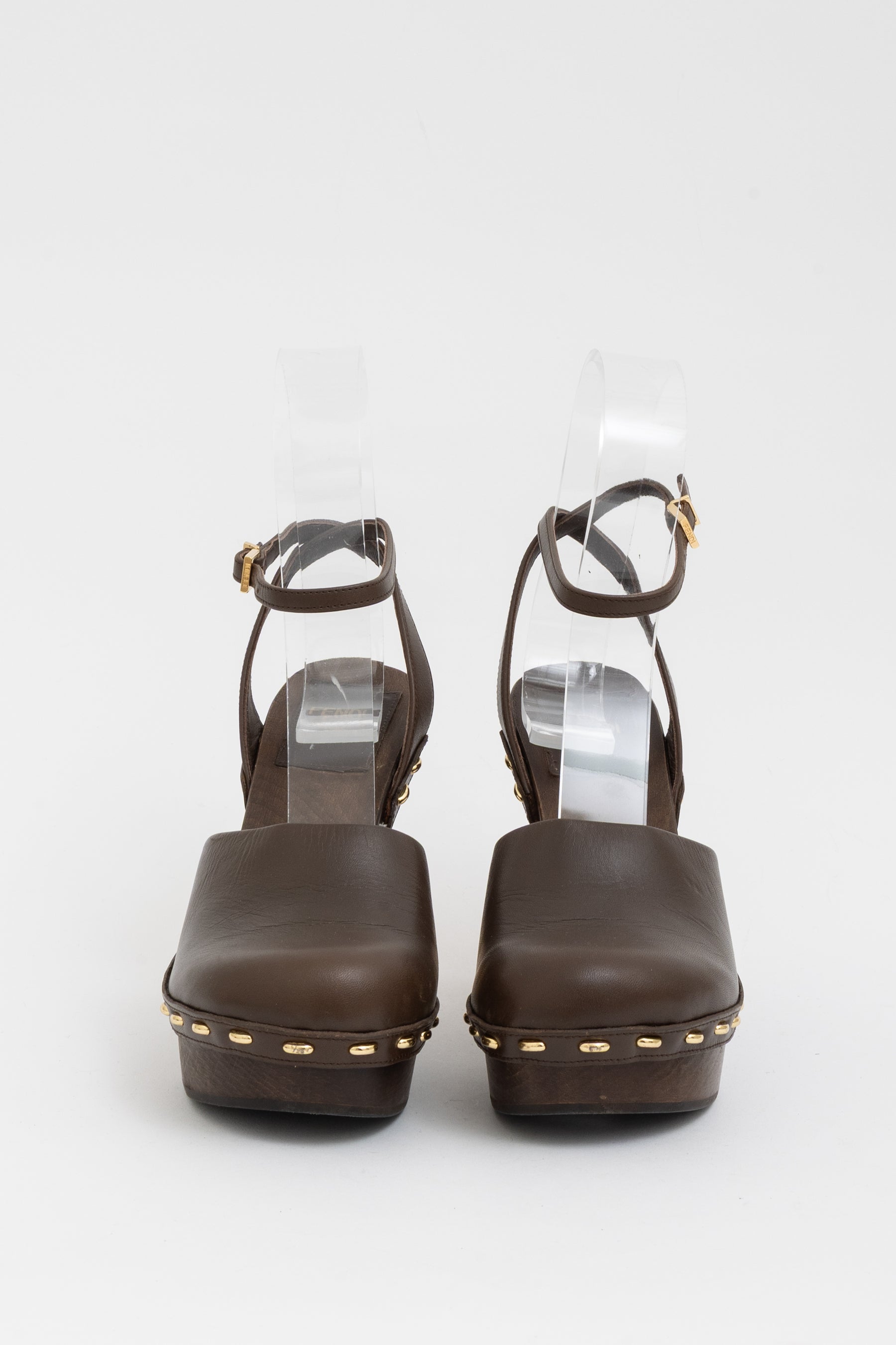 Platform Logo Heel Clogs