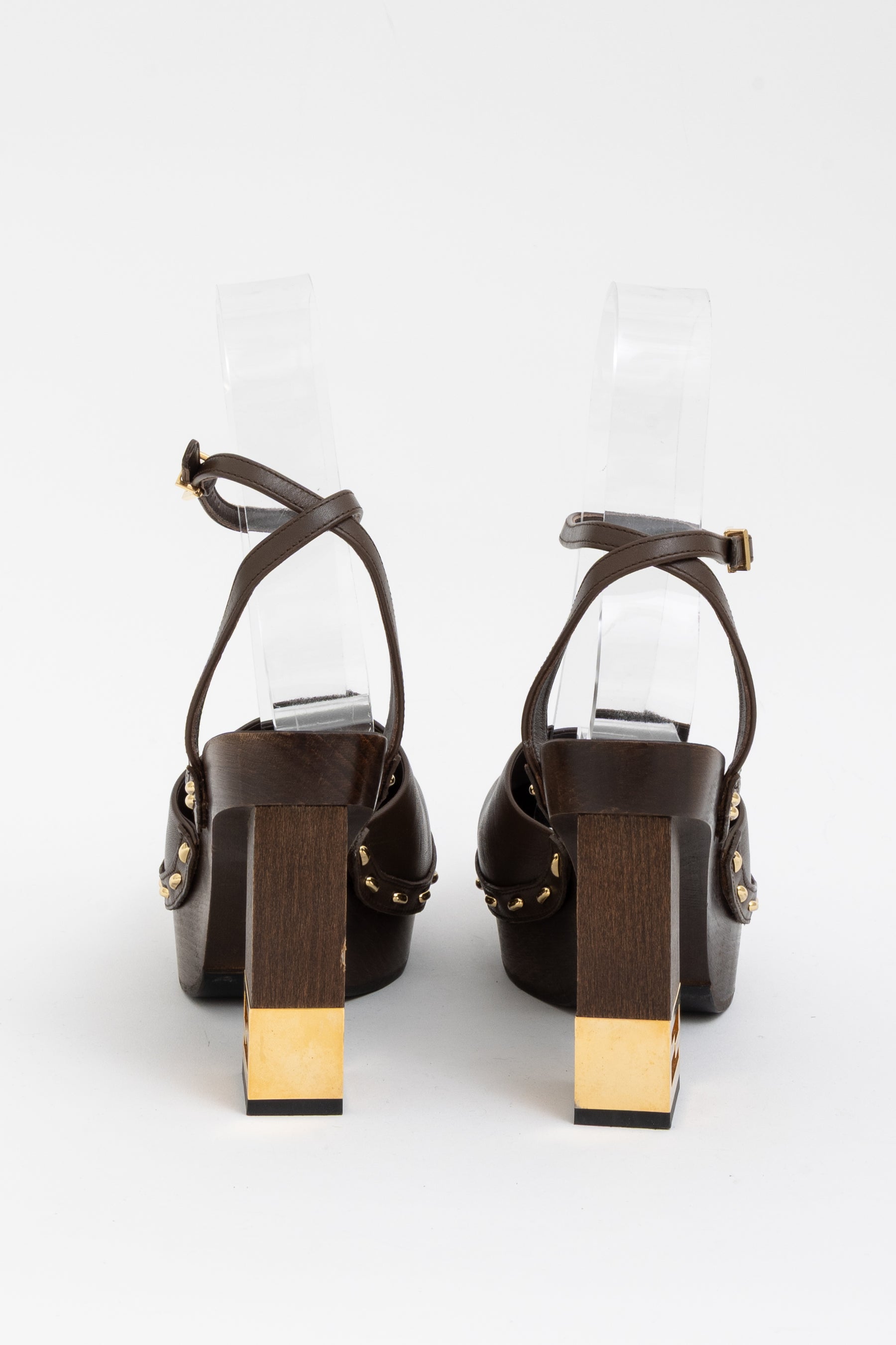 Platform Logo Heel Clogs