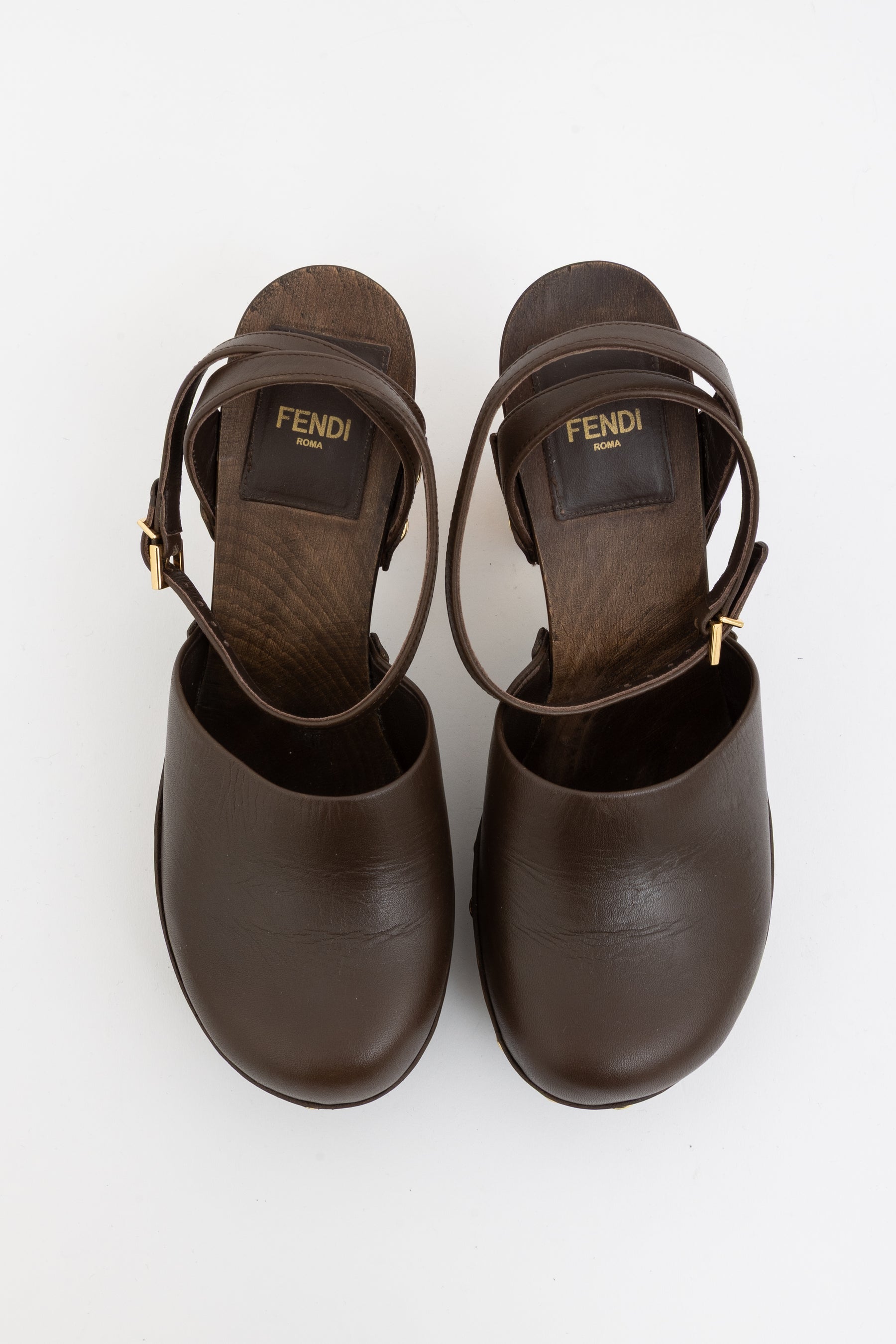 Platform Logo Heel Clogs