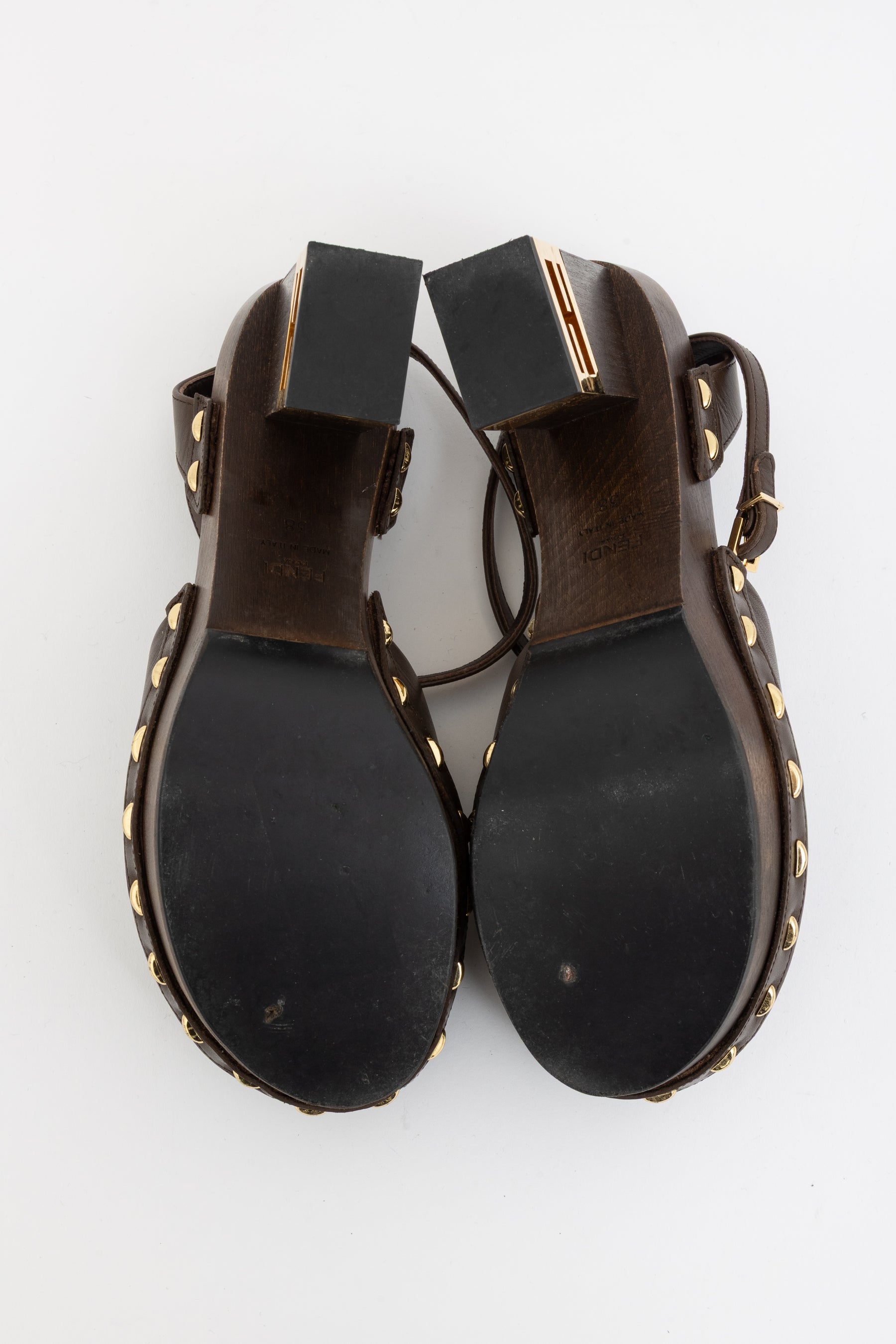 Platform Logo Heel Clogs